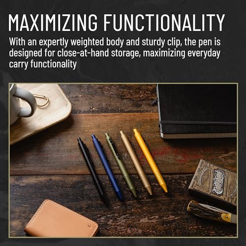 Everyman Grafton Super Matte Full Click Refillable Ballpoint Pen – OD Green | Durable EDC Writing Tool with Deep Grip | Smooth 0.7mm Ink Flow for Daily Use, Notes, Journaling, and Office Essentials - Image 5