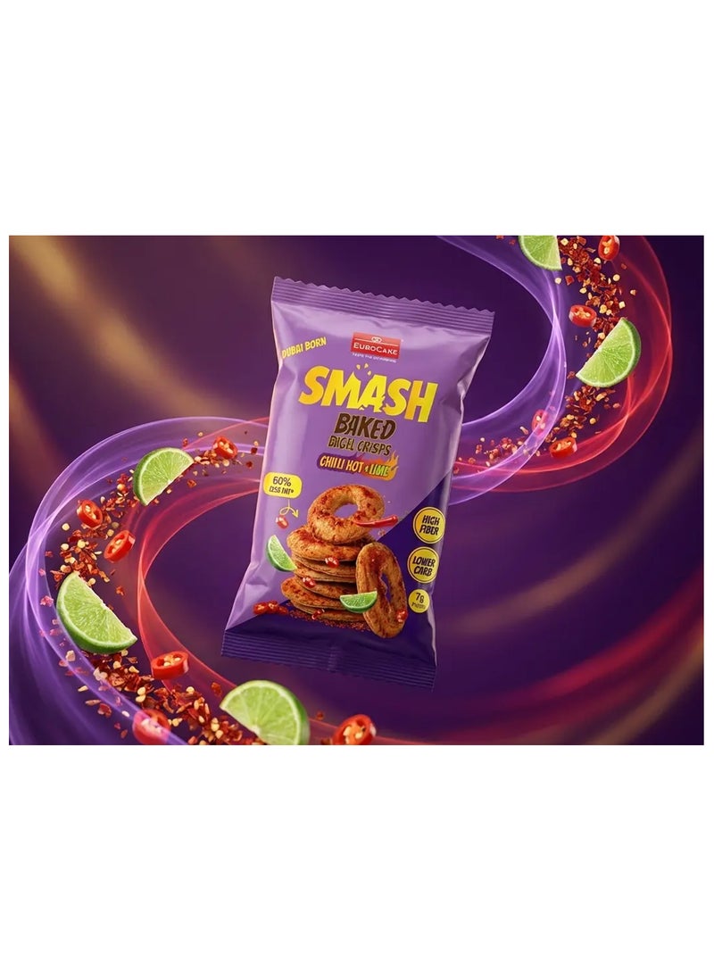 Smash رقائق البيغل المخبوزة بالشطة والليمون الحار 40 جرام - Image 3