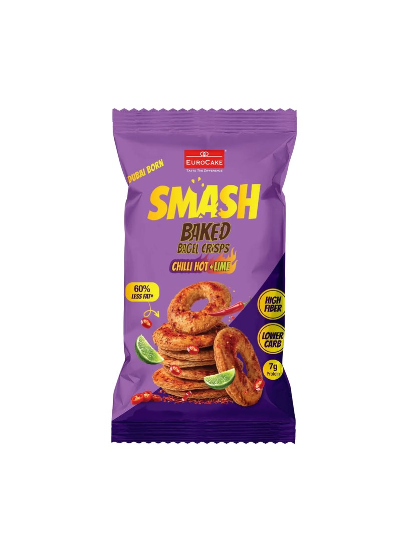 Smash رقائق البيغل المخبوزة بالشطة والليمون الحار 40 جرام - Image 1