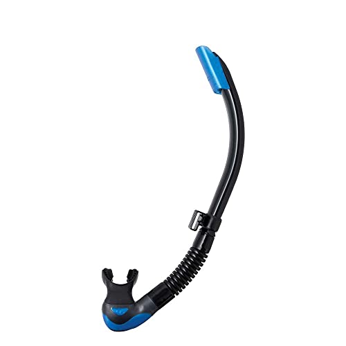 TUSA SP-170 Platina Hyperdry II Scuba Diving Snorkel, Black/Fishtail Blue - Image 1