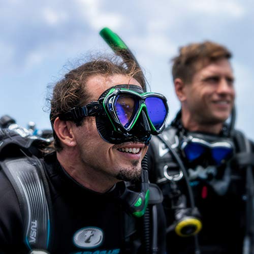 TUSA SP-170 Platina Hyperdry II Scuba Diving Snorkel, Black/Fishtail Blue - Image 3