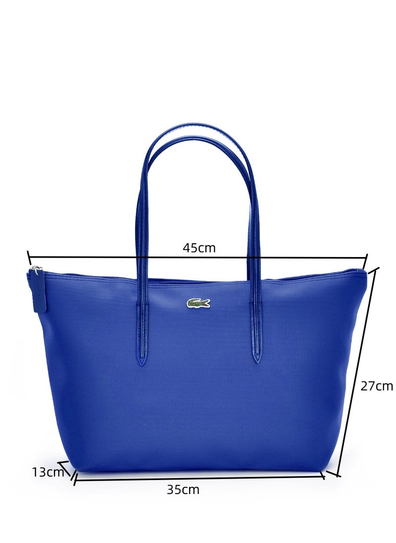 LACOSTE Lacoste Tote Bag Large Size Blue Color  - Image 3
