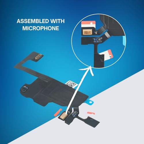 MEEFIX Ear Speaker Sensor Proximity Light Flex Cable Incl Mic Replacement for iPhone 13 - Image 4