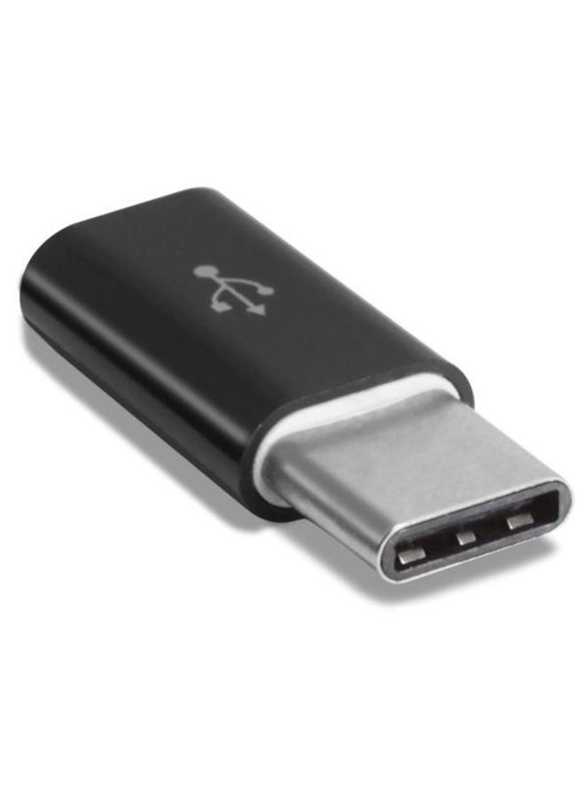 NIBEMINENT Micro USB to Type C Adapter Black - Image 3