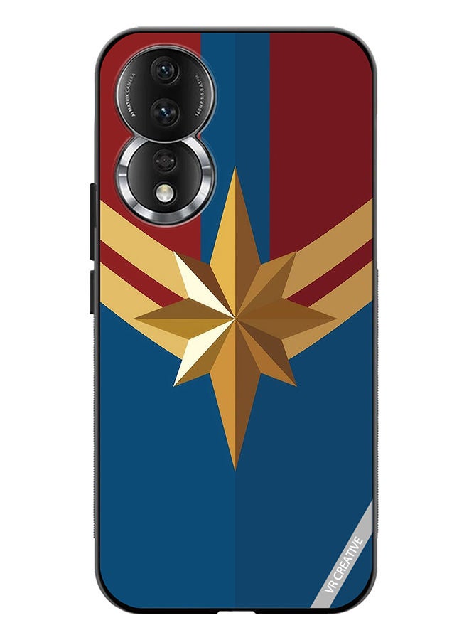 VR CREATIVE Protective Case Cover For Honor 80 Captain Marvel Logo Design Multicolour - Image 1