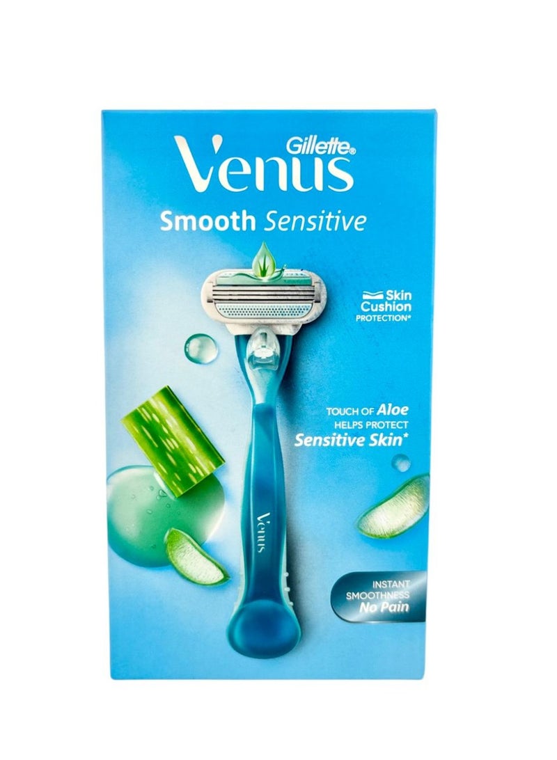 شفرة حلاقة جيليت فينوس سموث للبشرة الحساسة بتقنية الوسادة والحماية - Image 1
