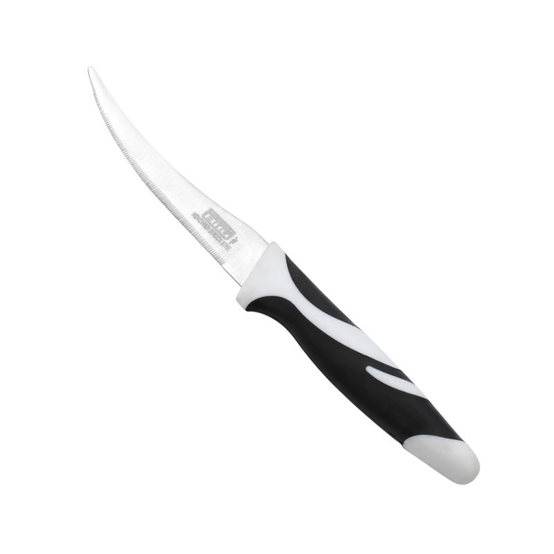 Ritu Stainless Steel Zebra Kitchen Knife | 8 Inch Plain Blade | Ergonomic Soft Grip Handle | Multipurpose Knife for Carving, Chopping & Peeling | Ideal for Home & Professional Use - Image 4
