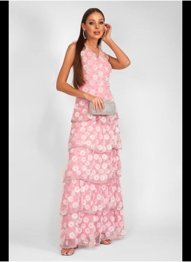 MISSTRANGE - Veronica Organza Floral Dress - Image 1