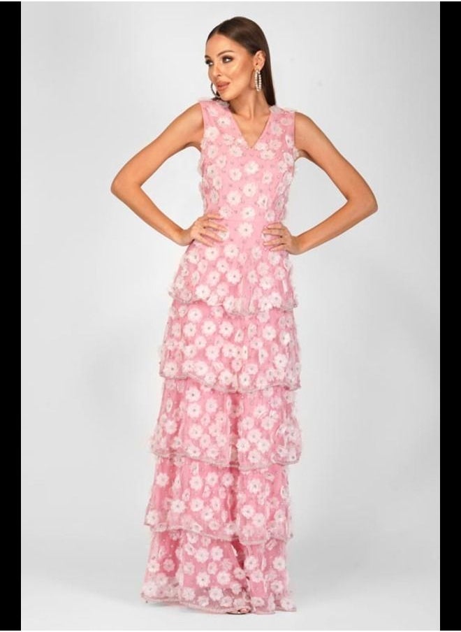 MISSTRANGE - Veronica Organza Floral Dress - Image 1