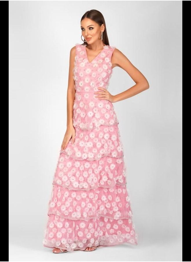 MISSTRANGE - Veronica Organza Floral Dress - Image 1