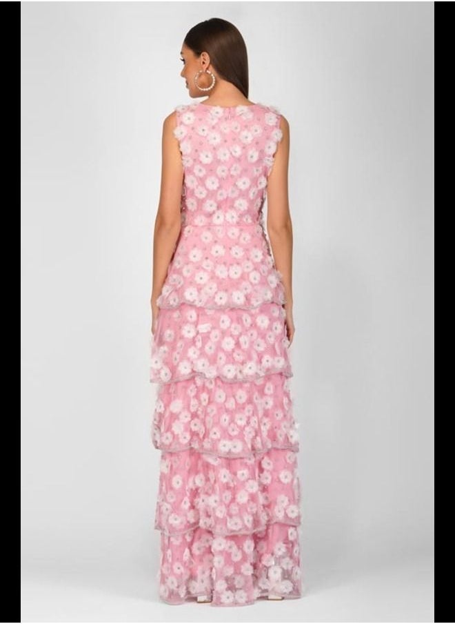 MISSTRANGE - Veronica Organza Floral Dress - Image 1