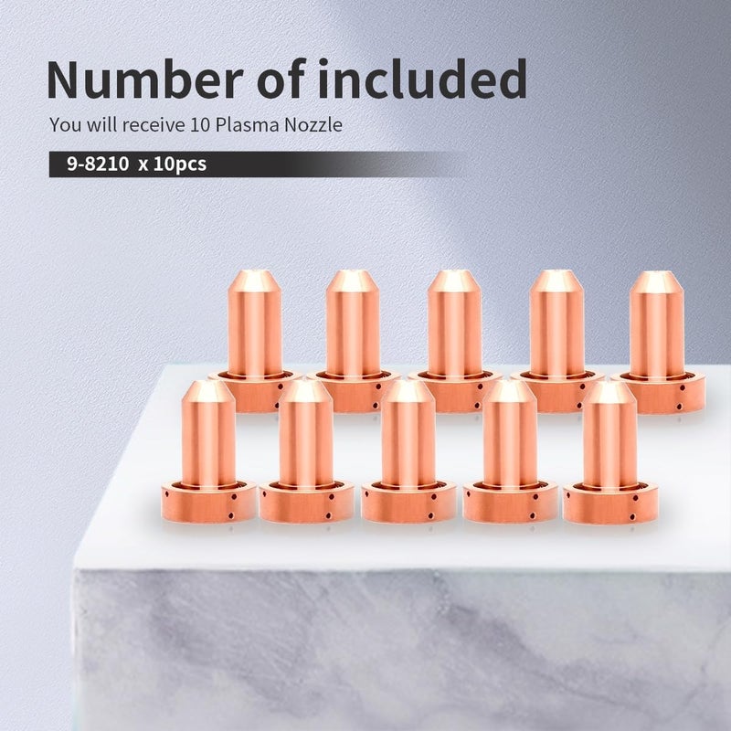 WeldingStop 10pk 9-8210 Plasma Tips 60Amp Fit Thermal Dynamics Cutmaster 52 SL60 SL100 Plasma Cutter Torch Consumables - Image 4