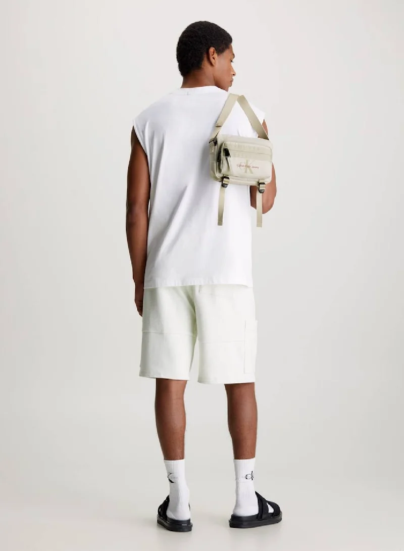 Calvin Klein Jeans Sports Essential Crossover Bag - Polyester, Beige