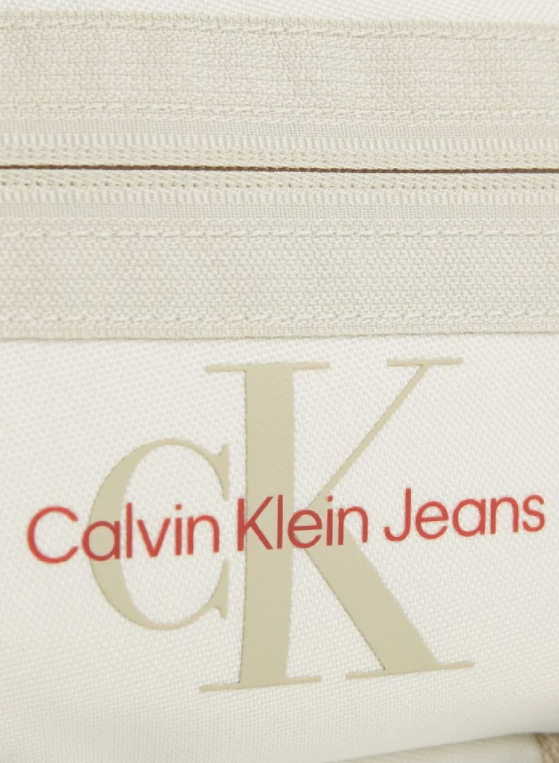 Calvin Klein Jeans Sports Essential Crossover Bag - Polyester, Beige