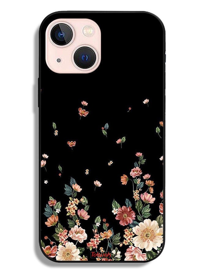 Tolwak حافظة حماية آبل آيفون 13 ميني زهور صغيرة في الأسفل - Image 2