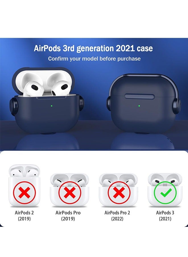 Muyixin Case for Airpods 3rd Generation Case with Secure Lock, Music Headset Earphone Protective Case Cover with Cleaning Kit  - Image 4