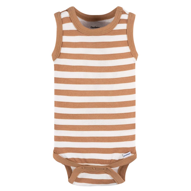 Gerber Baby Boys Multi-Pack Sleeveless Onesies Bodysuit, Sea Turtles, 0-3 Months - Image 4