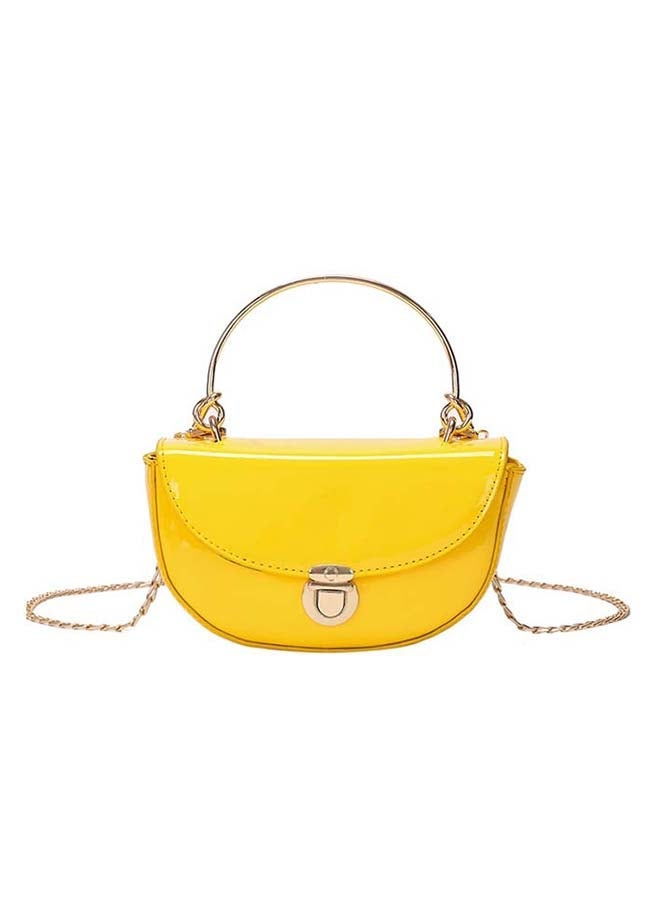 Solid Color Chain Vintage Bag Yellow