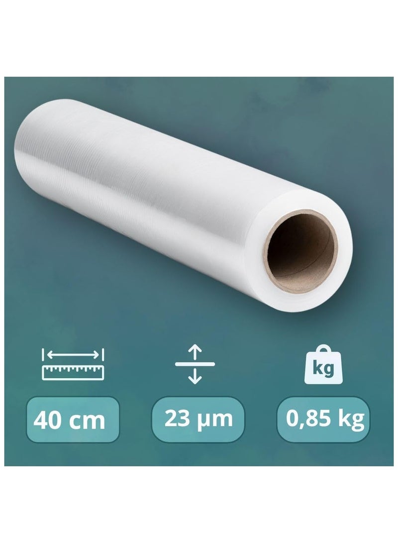 RAGO® التعبئة والتغليف فيلم البليت المتحرك 7.5 × 7.5 × 40 سم 130 م فيلم متحرك فيلم تغليف شفاف غلاف بلاستيكي تناضحي فيلم تغليف لفة بلاستيكية متحركة... - Image 3