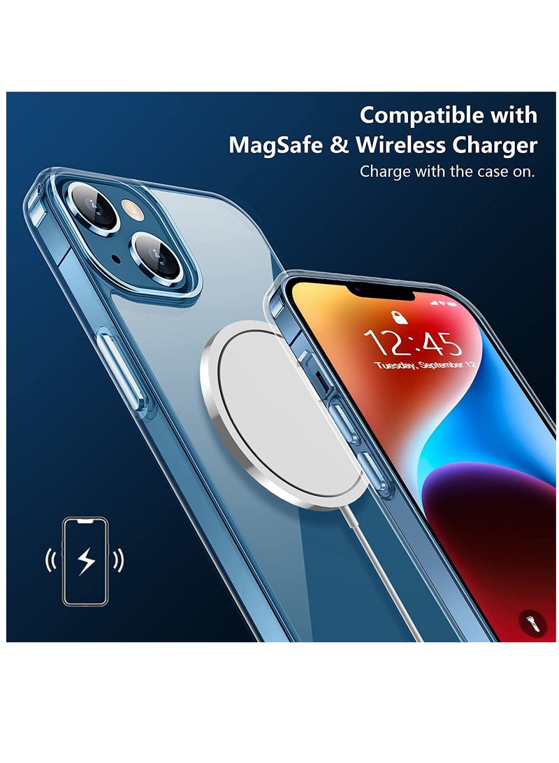 DUSALA Compatible with iPhone 14 Case Clear, Anti-Yellowing Transparent Shockproof Protective Bumpers Phone Cases for iPhone 14 Released 2022-Clear - Image 2