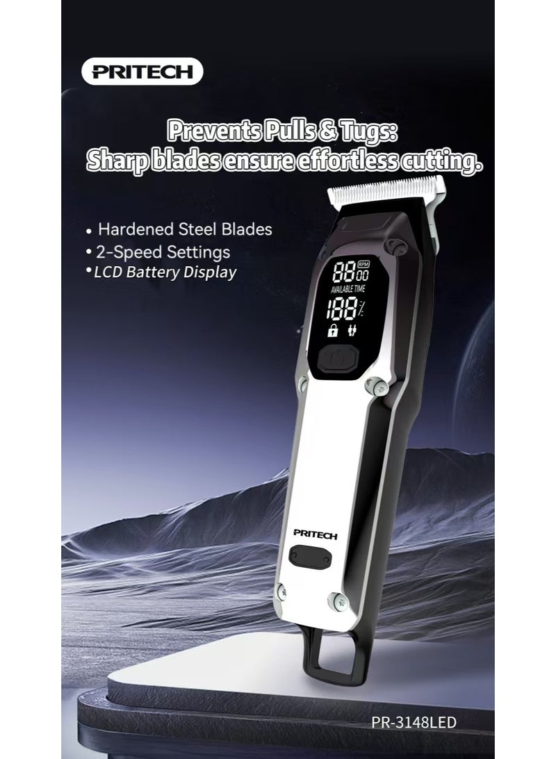 【2025 New】Hair Clipper with LED Display, Fast USB Charging, Professional Cordless Haircut Kit for Barber & Home Hair Cutting - Image 1