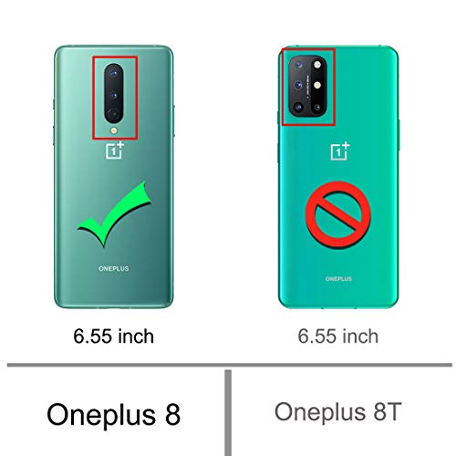 Osophter for Oneplus 8 Case [Not Compatible with Oneplus 8t],Clear Transparent Reinforced Corners TPU Shock-Absorption Flexible Cell Phone Cover for One Plus 8(Clear) - Image 2