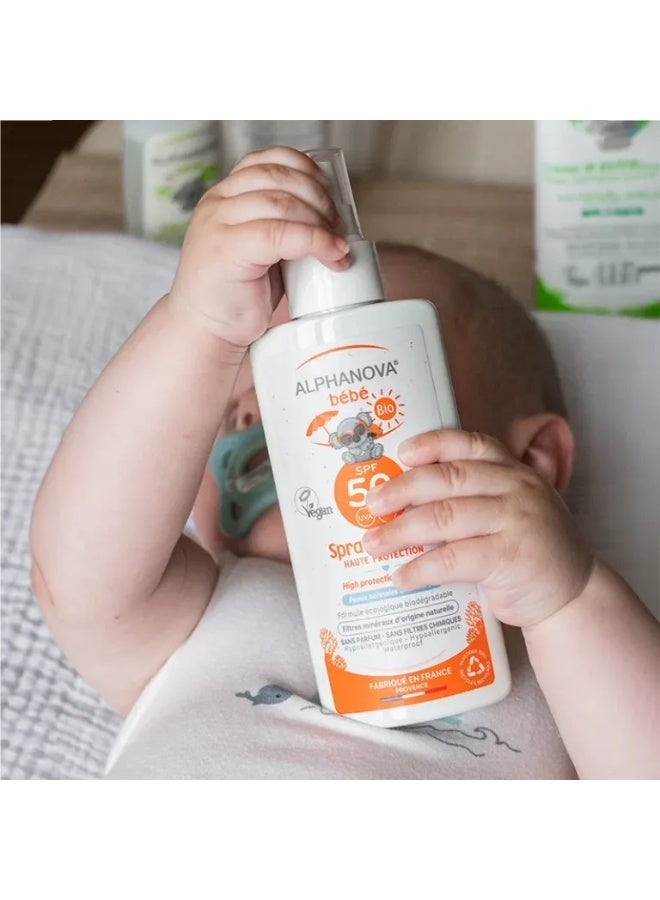 Alphanova Baby Organic Sun Spray SPF50 125g - Image 3