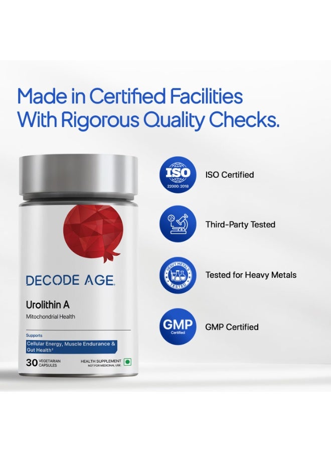 DECODE AGE Urolithin A 30 Capsules - Image 3