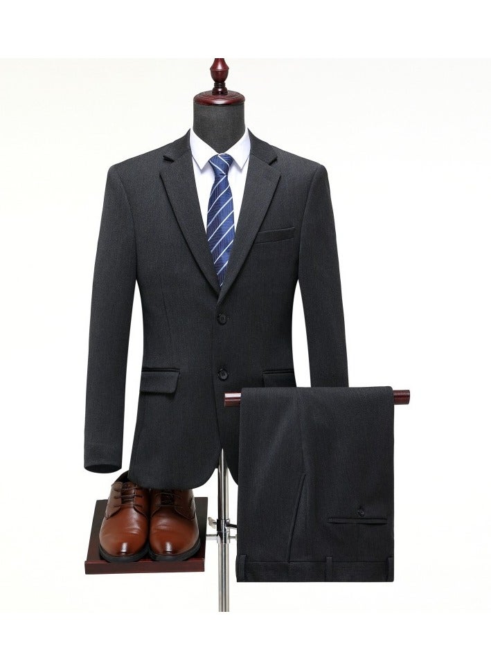 KUYING Business Slim-fit Suit Set In Two Pieces  - Image 1