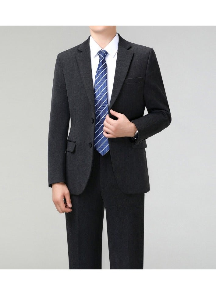 KUYING Business Slim-fit Suit Set In Two Pieces  - Image 2