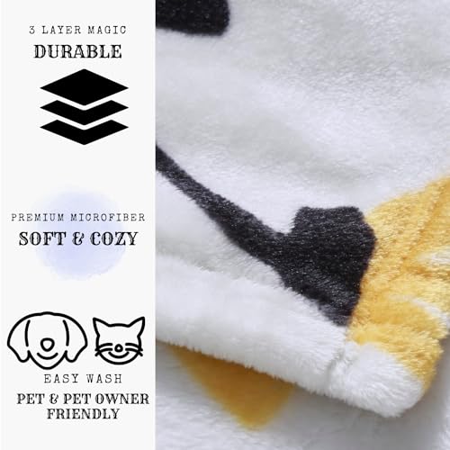 DaDa Bedding Floral Fleece Throw Blanket - Soft Faux Mink Flannel with Yellow Orange Tulips on Grey - Cozy & Elegant Home Decor - 63" x 90" - Image 4