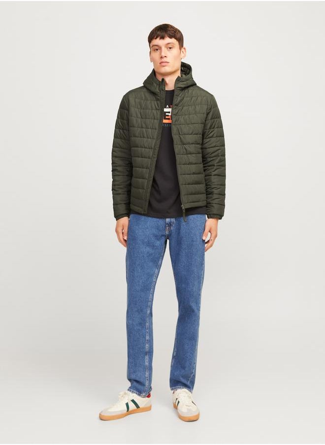 JJ Rebel by Jack & Jones Hooded Puffer Jacket with Front Zip  - Image 4