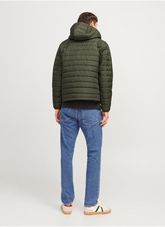JJ Rebel by Jack & Jones Hooded Puffer Jacket with Front Zip  - Image 3