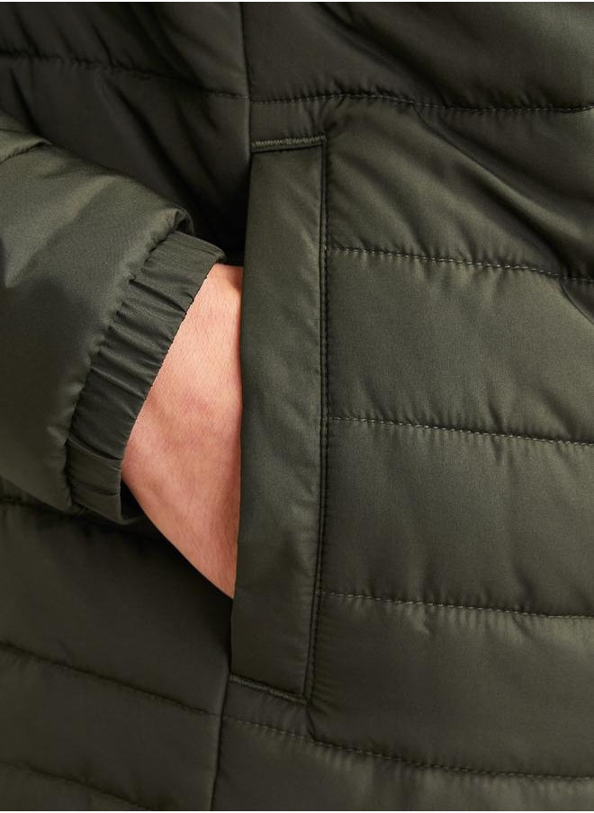 JJ Rebel by Jack & Jones - Hooded Puffer Jacket with Front Zip - Image 1