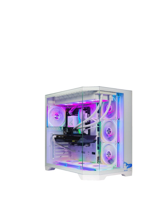 Setup Master Gaming PC RTX 4060, Intel i5-14400F Processor, B760M-K D5 Motherboard, DDR5 32GB RAM, 1TB M.2 SSD, 7 Fans Case White RGB Windows 11 Pro White - Image 2