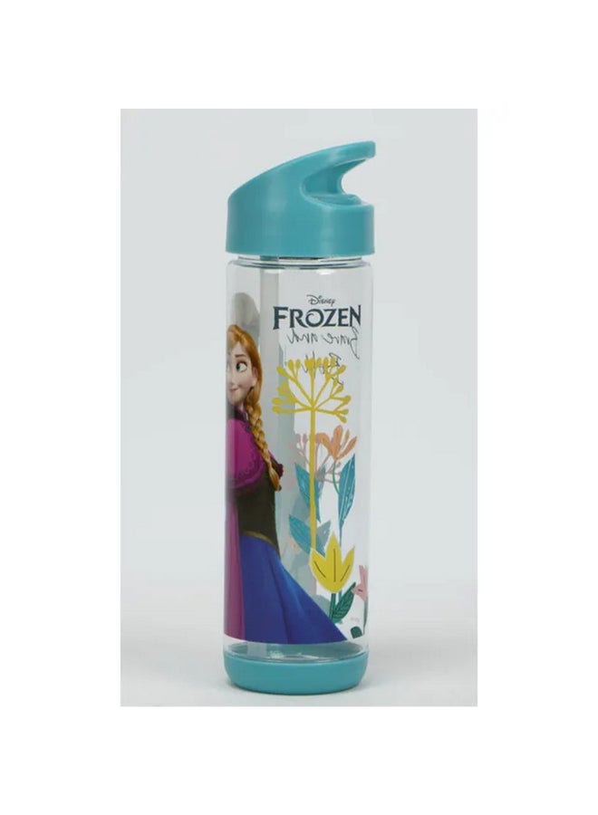 SunCe Disney Frozen Plastic Water Bottle with Straw Multicolour 500 ml SUNS-4300FRZ  - Image 2