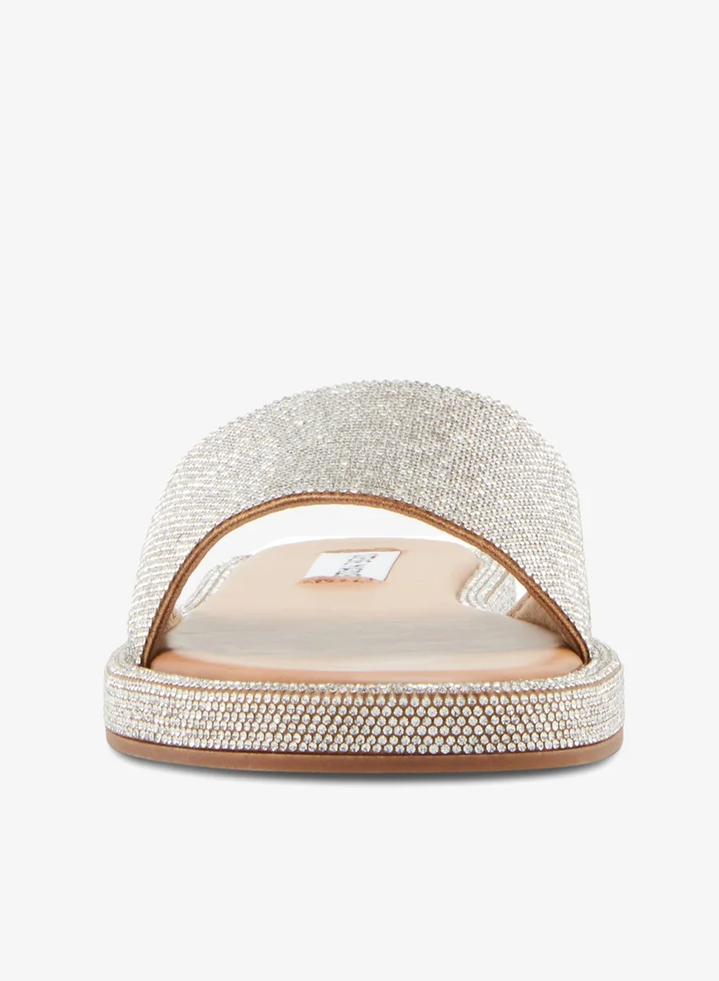STEVE MADDEN  Steve madden achieve women's rhinestone flat sandals for Women | Best Price UAE