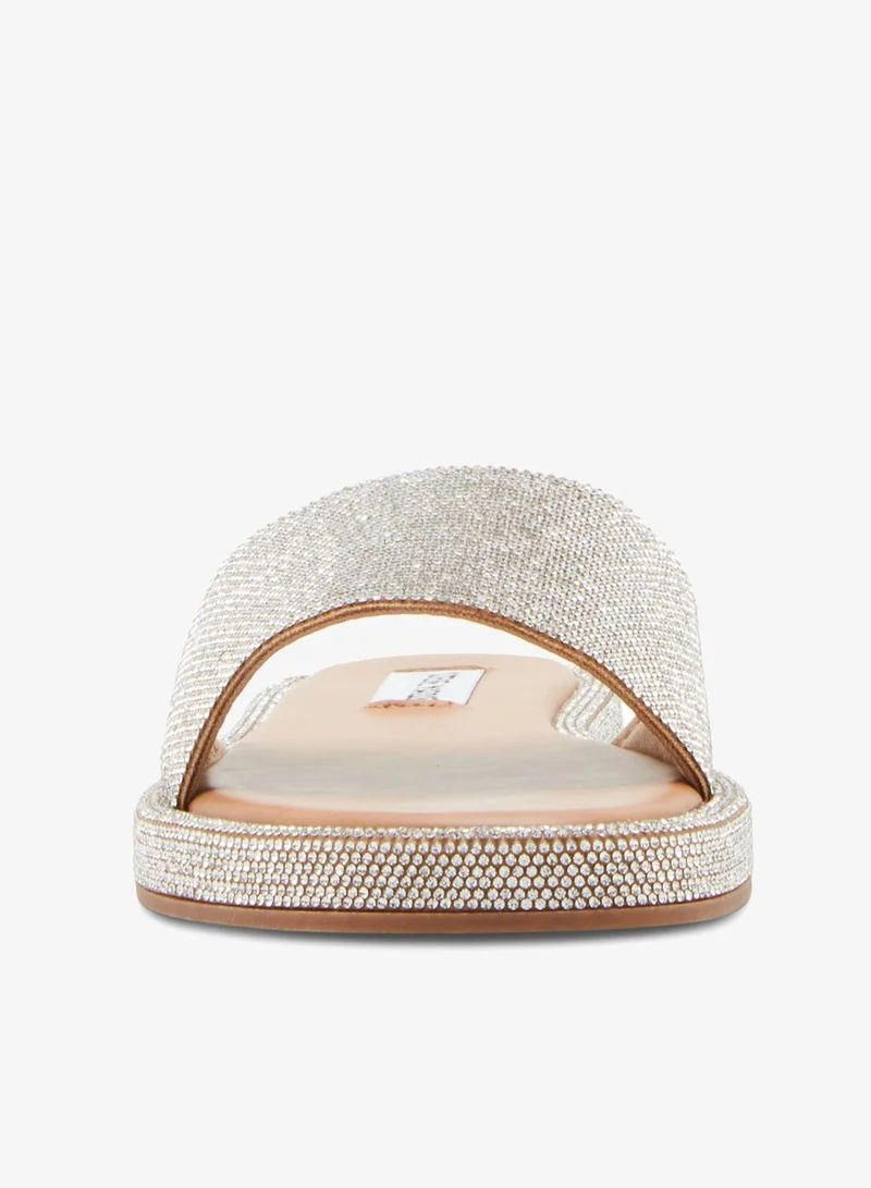 STEVE MADDEN  Steve madden achieve women's rhinestone flat sandals for Women | Best Price UAE