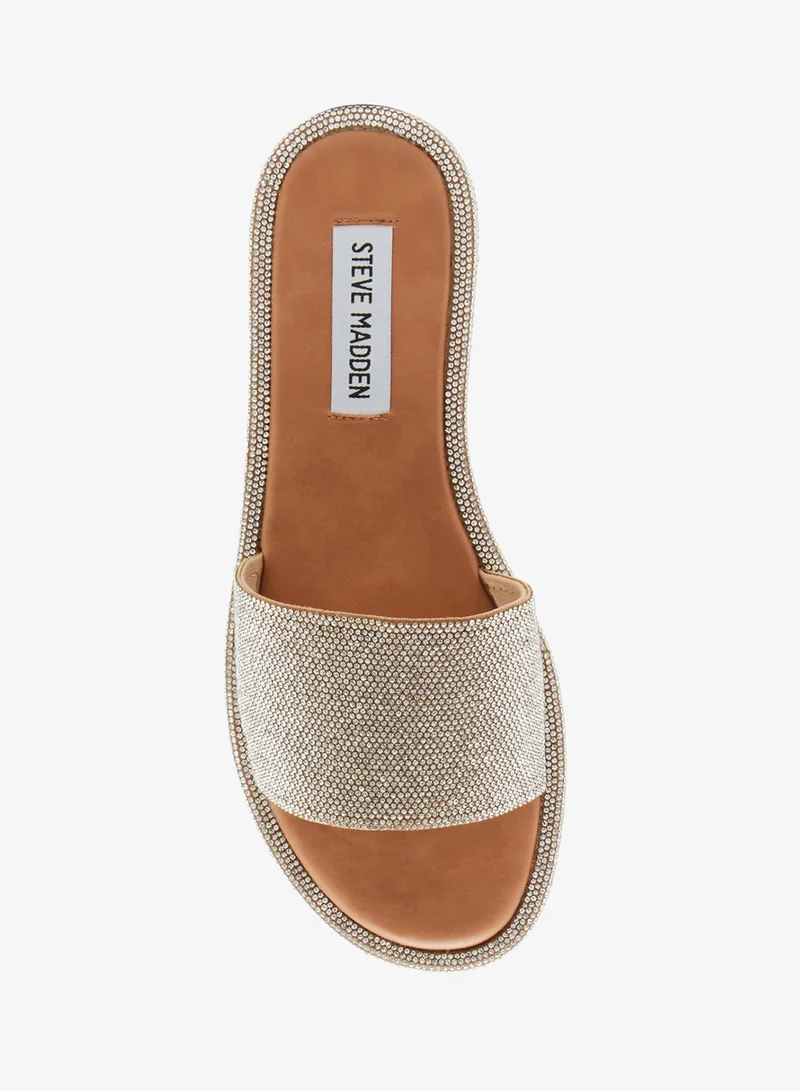 STEVE MADDEN  Steve madden achieve women's rhinestone flat sandals for Women | Best Price UAE
