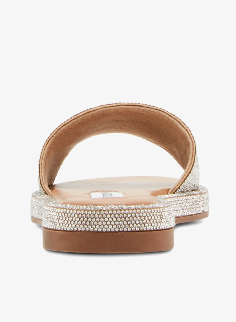 STEVE MADDEN  Steve madden achieve women's rhinestone flat sandals for Women | Best Price UAE