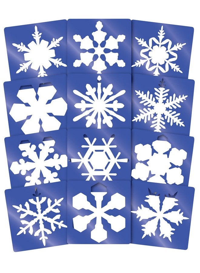 Roylco 1434845 Super Snowflake Stencil, 8" Size - Image 1