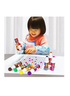 JOLLITY LLC Washable Dot Markers Kit, 8 Colors Paint (60 ml) Water-Based Non-Toxic Bingo Art Daubers for Kids Children (3+)  - Image 2