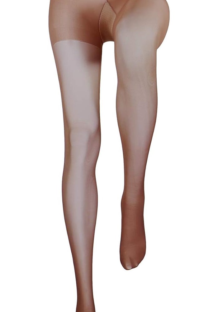 Truform Sheer Compression Pantyhose for Women, 8-15 mmHg, 20 Denier, Taupe, Medium - Image 3