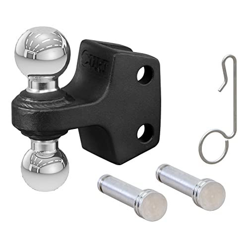 CURT 45933 Dual Ball Attachment for Weight Distribution Shank 2 and 2516Inch Up to 15000 lbs - Image 1