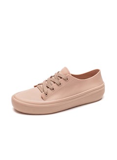 Generic 2024 New PVC Simple Solid Womens Flats Rain Shoes Fashionable All-Season1901 shallow opening khaki 1901 shallow opening khaki 