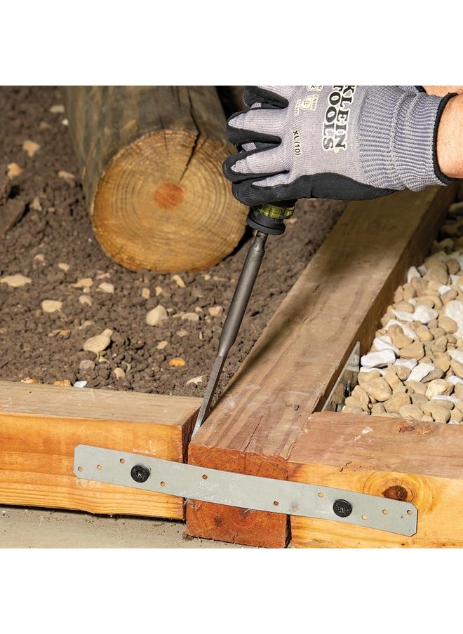 كلاين تولز مفك براغي هدم SDS 32753SD من Klein Tools، إزميل مسطح ورؤوس حادة، للاستخدام مع مثقاب مطرقة دوارة وقضبان رفع يدوية، 3 قطع  - Image 4