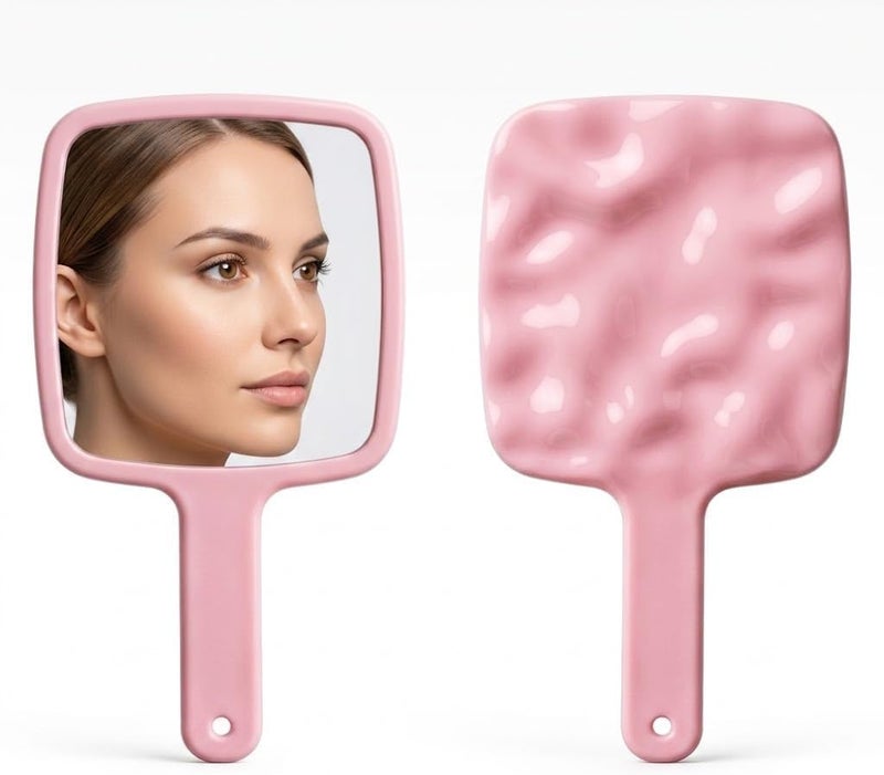Portable Mirror, Little Travel Mirror Pocket Compact Makeup Mirror for Make Up Hair Styling and Shaving 22 x 16cm (MLTICOLOR)
