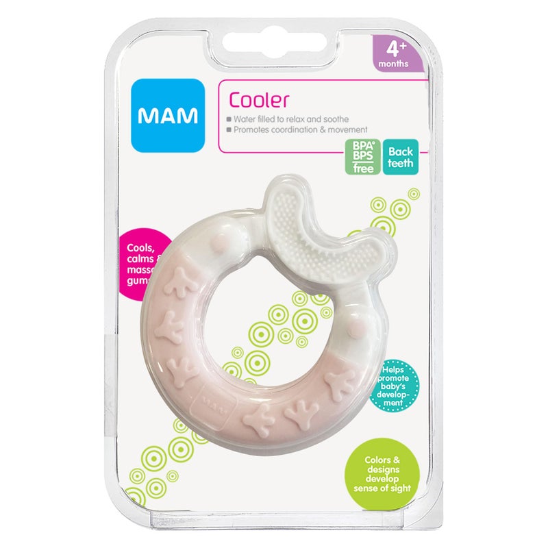 MAM Bite & Brush Teether, Girls 3+ Months, 1-Count, Pink - Image 2