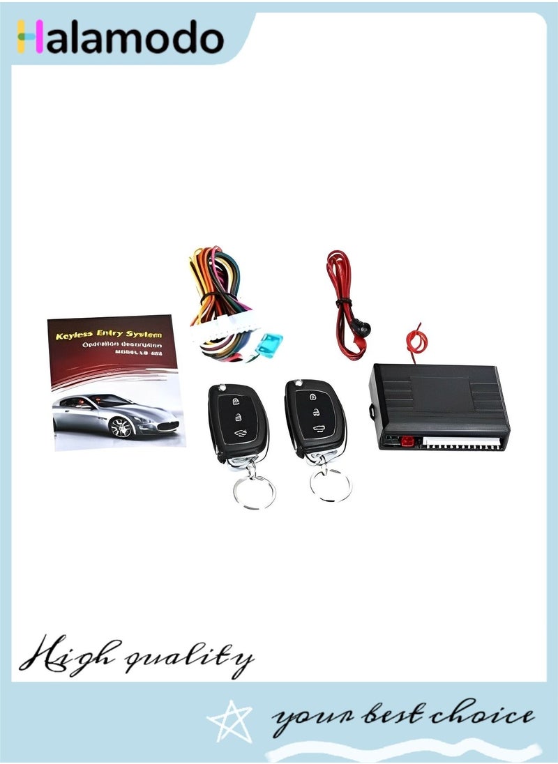 HALAMODO - Universal Car Remote Central Lock Kit with Remote Control - Image 1