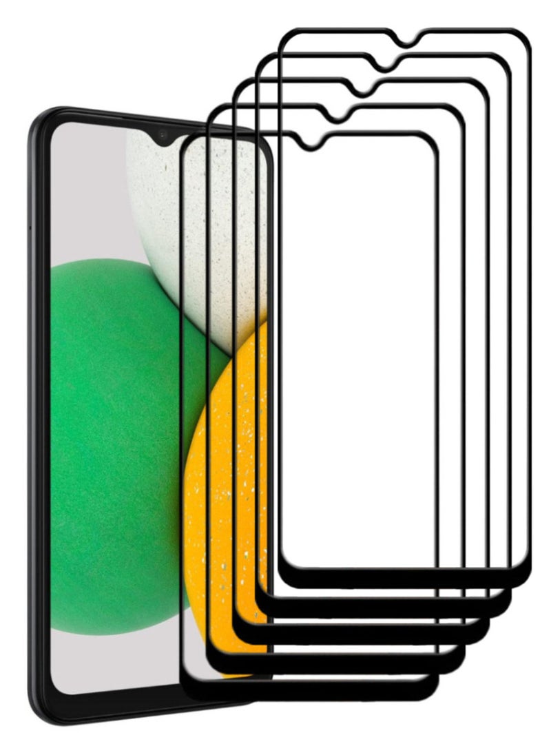 ACLIX 5 Pieces Antistatic ESD Dustproof Premium Quality High Definition Tempered Glass Screen Protector Designed For Samsung Galaxy A03 Core - Image 1